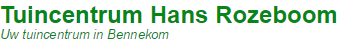 Logo Tuincentrum Hans Rozeboom