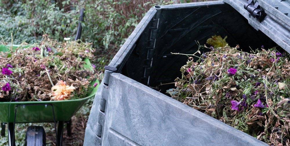 Compost in de herfst